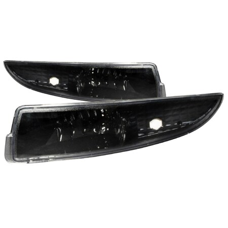 Overtime 1993 - 2001 Chevy Camaro Bumper Lights - Black OV1187862